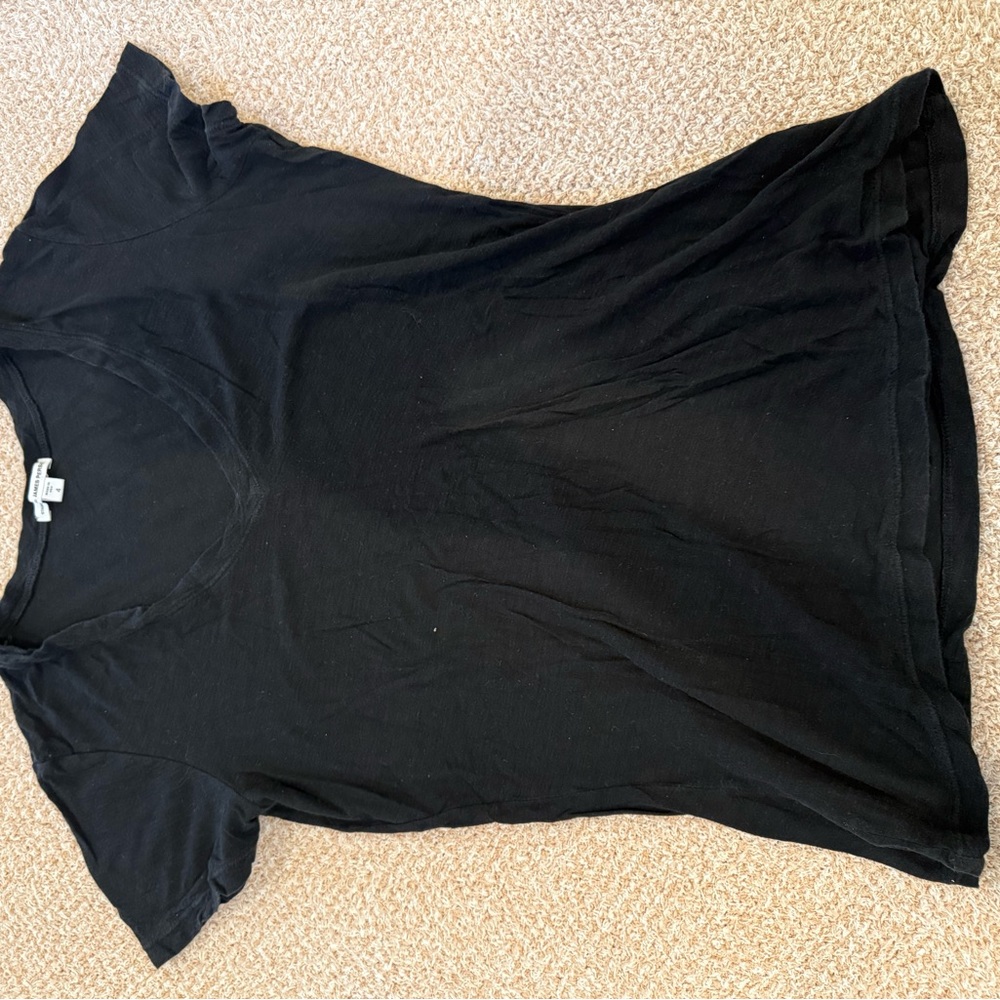 James Perse Black Short Sleeve Tee